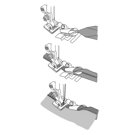 Лапка для окантування косою бейкою (від 10 мм до 14 мм) 9850 фото №2