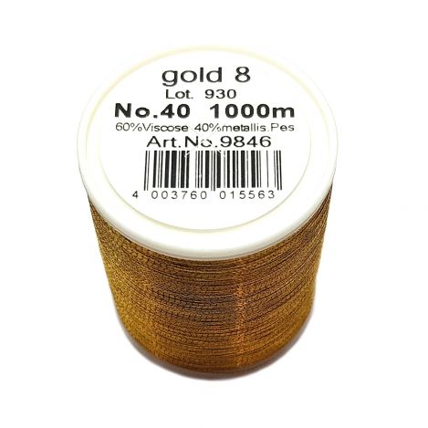 Нитка METALLIC (GOLD 8) GOLD 8 фото №2