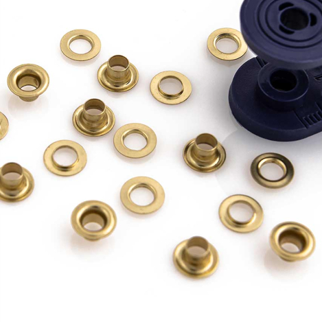 Люверси золоті (внутрішній діаметр 4 мм) 542408 фото №2