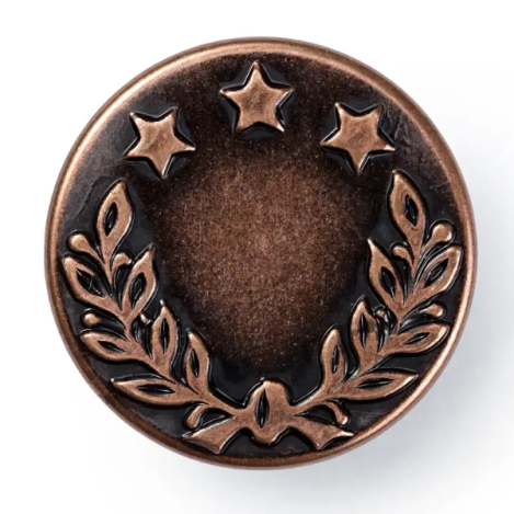 Джинсові кнопки, зістарена мідь (17 мм) 622241 фото №3