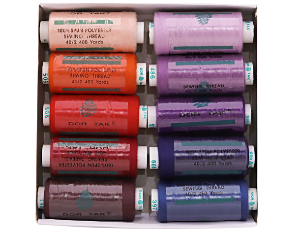 Набір швейних ниток №9 Dor Tak (10 шт.)  набір №9 фото №1