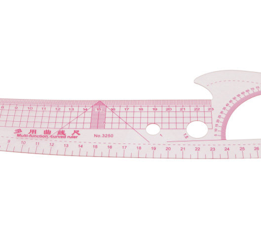 Лінійка-лекало кравецьке вигнуте (23х56 см) 3250 фото №2