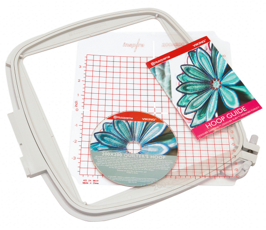 Пяльцы Husqvarna Quilter's Hoop (200*200 мм) + 4 дизайна (Арт. 920264096) 920264096 фото №3