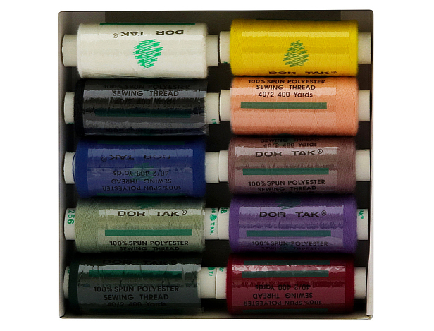 Набір швейних ниток №10 Dor Tak (10 шт.)  набір №10 фото №1