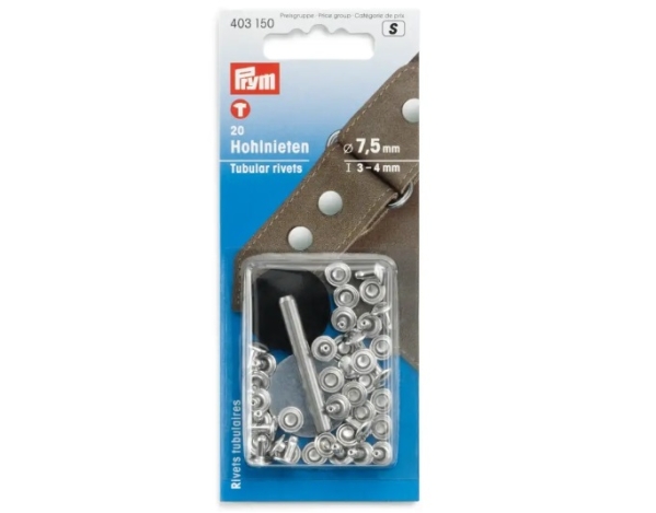 Клепки 3-4 мм, сріблястого кольору (20 шт.) 403150 фото №1