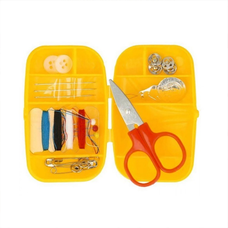 Маленький дорожній набір у пластиковому футлярі (жовтий) 651237 фото №2
