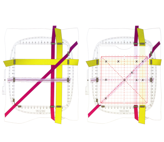Пяльцы Pfaff для вышивания на лентах  (150*150 мм) + 3 дизайна (Арт. 820919096) 820919096 фото №6
