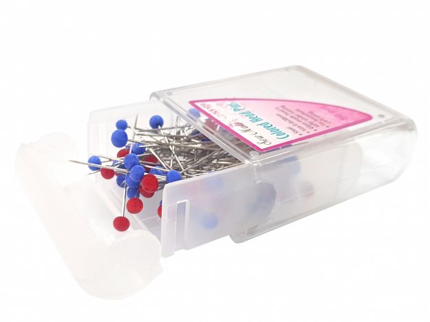 Шпильки зі скляними головками, середні (0,60х38 мм) NS109 фото №3