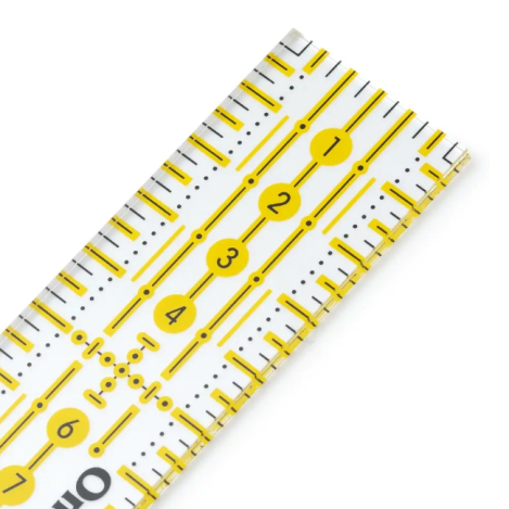 Лінійка із жовто-чорною розміткою (3х15 см) 611317 фото №3