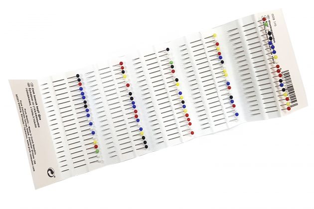 Шпильки зі скляною головкою, середні (0,60x30 мм) 029115 фото №2