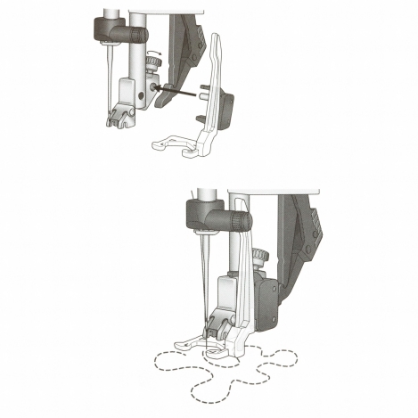 Открытая лапка для штопки и свободной техники шитья 820544096 фото №3