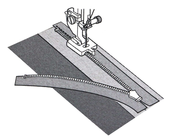 Лапка для потайной молнии (металлическая) 202144009 фото №2