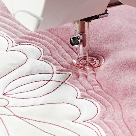 Закрита лапка для стьобання в техніці 