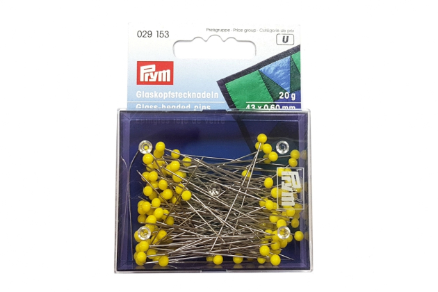 Шпильки зі скляними головками, середні (0,60х43 мм)  029153 фото №1