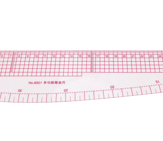 Лінійка-лекало кравецьке вигнуте (4,5х40 см) 6501 фото №3