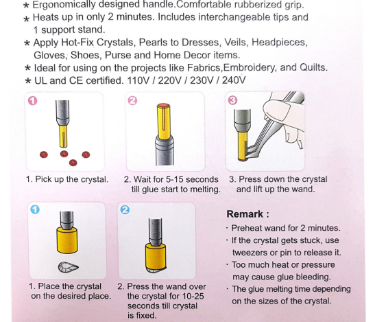 Паяльник для страз (7 насадок) DW-AW01(7)-VDE фото №4