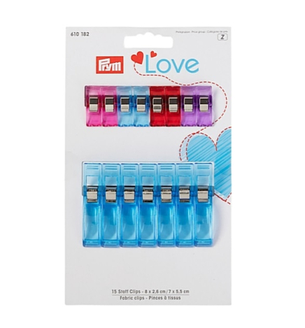  Набір затискачів для роботи з тканинами PRYM (15 шт.) 610182 фото №1