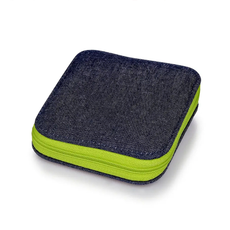 Джинсовий швейний набір на блискавці (зелений) 651243 фото №2