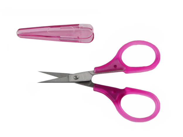 Ножиці тонкі для шиття, рожеві (85 мм) ES-1091-SR фото №2