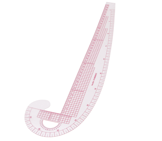 Лінійка-лекало кравецьке вигнуте (4,5х40 см) 6501 фото №1