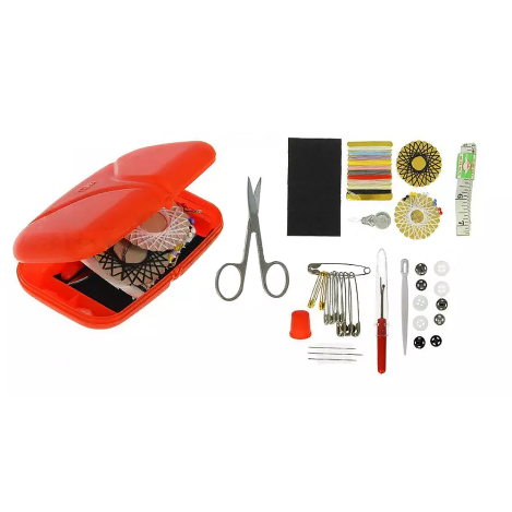 Дорожній набір у пластиковому футлярі (помаранчевий) 651239 фото №2