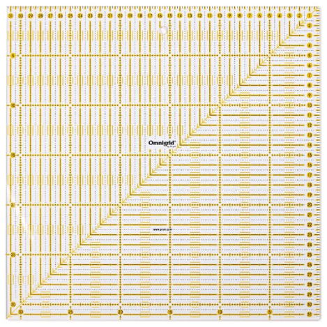 Лінійка із жовто-чорною розміткою (31,5х31,5 см) 611319 фото №1