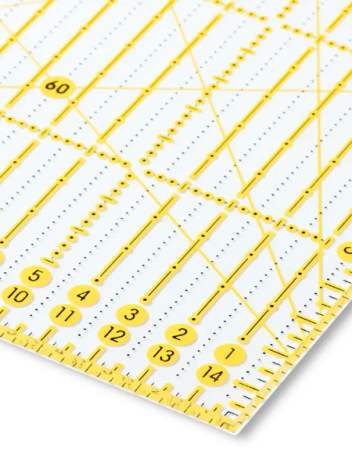 Лінійка із жовто-чорною розміткою (15х60 см) 611308 фото №2