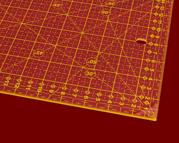 Лінійка з жовтою розміткою (16х32 см)  M1632-YW фото №2