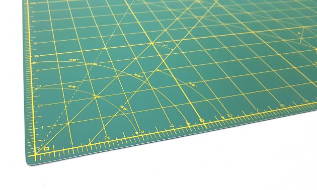 Коврик для раскройных ножей с шкалой см/дюймы (30x45см) 611386 фото №4