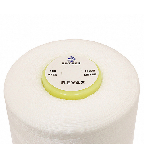 Нижня нитка №180 білого кольору (10000 м) 27562 фото №2