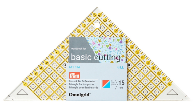 Трикутник для 1/2 квадрата (15х15 см) 611314 фото №2