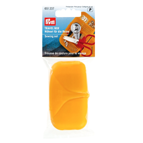 Маленький дорожній набір у пластиковому футлярі (жовтий) 651237 фото №1
