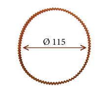 Пас (ремінь) для швейних машин та оверлоків (Ø 115 мм)