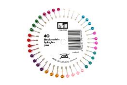 Шпильки з кольоровими головками, середні (0,58х40 мм)
