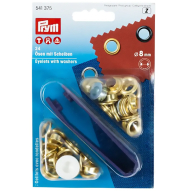 Люверси золоті (внутрішній діаметр 8 мм)