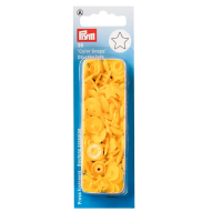 Кнопки пластикові "Зірка" 12,4 мм (жовтий)