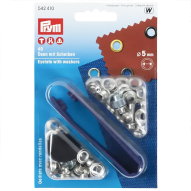 Люверси сріблясті (внутрішній діаметр 5 мм)