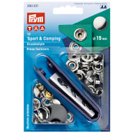 Кнопки "Спорт та кемпінг", 15 мм (сріблястий)