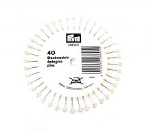 Шпильки з сріблястими головками, середні (0,58х40 мм)