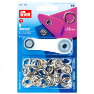 Кнопки "Джерсі", сріблястий (18 мм)