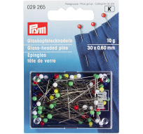 Шпильки зі скляними головками, середні (0,60х30 мм) p426