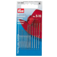 Капелюшні голки сріблястого кольору №5-10 (16 шт.)