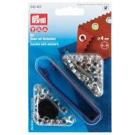 Люверси сріблясті (внутрішній діаметр 4 мм)