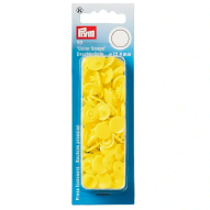 Кнопки пластикові "Коло" 12,4 мм (світло-жовтий)