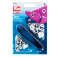 Кнопки "Джерсі", білий колір (10 мм)