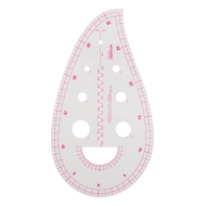 Лекало кравецьке вигнуте "Крапля" (25,2х13,8 см)