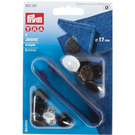 Джинсові кнопки, зістарена мідь (17 мм)