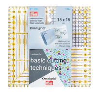 Лінійка із жовто-чорною розміткою (15х15 см)