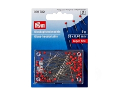 Шпильки зі скляними головками, тонкі (0,40х35 мм)