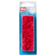 Кнопки пластикові "Зірка" 12,4 мм (червоний)